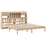 Bookcase Bed without Mattress 180x200 cm Super King Solid Wood Pine 3322347