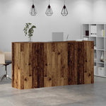 Reception Desk Old Wood 200x50x103.5 cm Engineered Wood 3324185