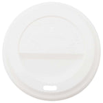 ZNTS Paper Coffee Cup Lids Ø90 mm 12oz and 16oz 1000 pcs White Plastic 4102804