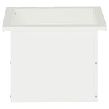 Garden Planter with LED 2 pcs White 30 x 40 x 30 cm Steel 8008073