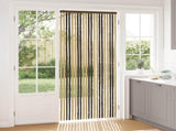 Insect Curtain Chenille Dark Brown and Beige 90 x 220 cm 42034432