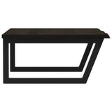 Basin Shelf Wall Mounted Steel and Solid Wood Oak 3302659