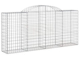 Arched Gabion Baskets 13 pcs 200x30x120/140 cm Galvanised Iron 3146142