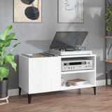 Record Cabinet White 84.5x38x48 cm Engineered Wood 831949