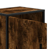 Bedside Cabinets 2 pcs Smoked Oak 40x31x50 cm Engineered Wood and Metal 848714