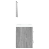 Sink Cabinet with Built-in Basin Grey Sonoma Engineered Wood 3114169