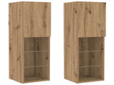 TV Cabinet Set Wall-mounted 6 pcs Artisan oak Engineered wood 3334381