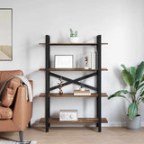 Bookshelf Smoked Oak 100 x 33.5 x 140 cm Engineered Wood 883942