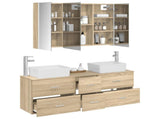 Bathroom Furniture Set 4 pcs Sonoma Oak 3406865
