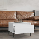 Side Tables 2 pcs High Gloss White 50x46x35 cm Engineered Wood 819521