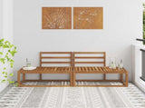 Outdoor End Sofa 2 Piece Natural 182.5 x 63 x 73 cm 900478
