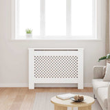 Radiator Cover White 112x19x81.5 cm MDF 284323