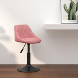 Bar Stool Geometric Pink 46 x 44 x cm Faux leather 335321
