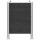 Garbage Bin Fence Grey 85 x 85 x 115 cm Aluminium and WPC 42039182