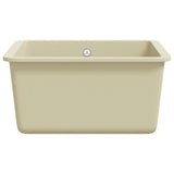 Granite Kitchen Sink Single Basin Beige 144868