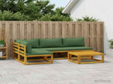 Sofa Set 5 pcs Natural Solid Acacia Wood 3417271