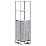 Highboard Grey Sonoma 35.5x35x139 cm Engineered Wood and Metal 849047