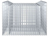 Gabion Raised Bed 2 pcs Silver 3422225