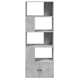 Bookcase Concrete Grey 70x36x189 cm Engineered Wood 3295320