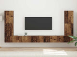 TV Cabinet Set 8 pcs Old Wood Engineered Wood 3409139