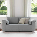 Sofa Light Grey 180 x 77 x 82 cm Fabric 4105227