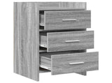 Bedside Tables Grey Sonoma 40 x 36 x 70 cm Engineered Wood 8011032