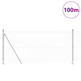 Welded Wire Fence with Concrete Base 100 x 0.8 m 3353867