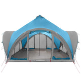 Tipi Tent with Roof Blue 6-Person Polyester and Steel 42028624