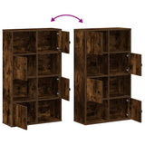 Bookcase Smoked Oak 60x24x101.5 cm Engineered Wood 860395