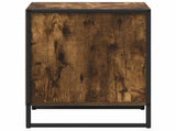 Bedside Table Smoke Oak 50 x 39.5 x 50 cm Engineered Wood 886670