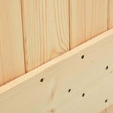 Door NARVIK 100 x 210 cm Solid Pine Wood Natural 351044