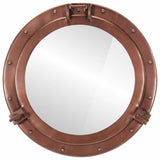 Porthole Mirror Wall Hanging 50 cm Aluminium and Glass 357858