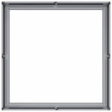 Planter 80x80x30 cm Galvanised Steel 860806