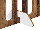 Folding Pet Fence 2 pcs Oak Wood 100.5 x 38 x 70 cm 8005967