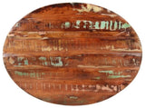 Table Top 90x3.8 cm Round Solid Wood Reclaimed 370033