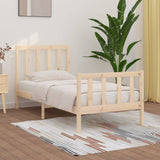 Bed Frame without Mattress 90x190 cm Single Solid Wood 3105190