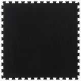 Rubber Floor Tile Black 12 mm 100x100 cm 155673