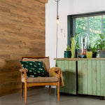 ZNTS WallArt 30 pcs Wood Look Planks GL-WA29 Reclaimed Oak Rusty Brown 3082856