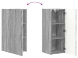TV Wall Cabinet Set 4 pcs Grey Sonoma Engineered Wood 3408931
