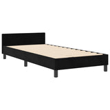 ZNTS Bed Frame Black 90x190 cm Velvet 3344845