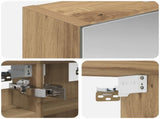 Bathroom Mirror Cabinet Artisian Oak 30 x 10.5 x 50 cm 889022