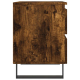 Bedside Cabinets 2 pcs Smoked Oak 40x35x50 cm Engineered Wood 826903