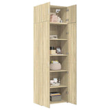 Storage Cabinet Sonoma Oak 70x42.5x225 cm Engineered Wood 3281324
