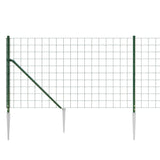 Wire Mesh Fence with Spike Anchors Green 1x10 m 154129