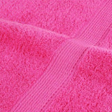 6 Piece Premium Towel Set SOLUND Pink 600 gsm 137569
