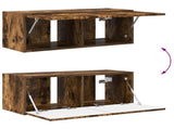TV Wall Cabinet Set 4 pcs Smoked Oak Engineered Wood 3408939