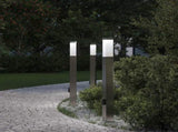 Bollard Lights with Outlet 3 pcs 80 cm Stainless Steel IP44 4006062