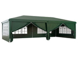 3 x 6m Pop-Up Gazebo, with Curtain Walls and Windows - Dark Green T3398P318792