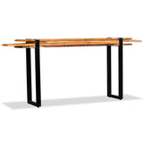 Console Table Solid Reclaimed Wood Adjustable 244594