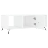 Coffee Table High Gloss White 102x50x40 cm Engineered Wood 829270